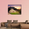 Ruins of Palenque, Maya city in Chiapas, Mexico multi panel canvas wall art