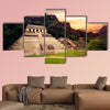 Ruins of Palenque, Maya city in Chiapas, Mexico multi panel canvas wall art