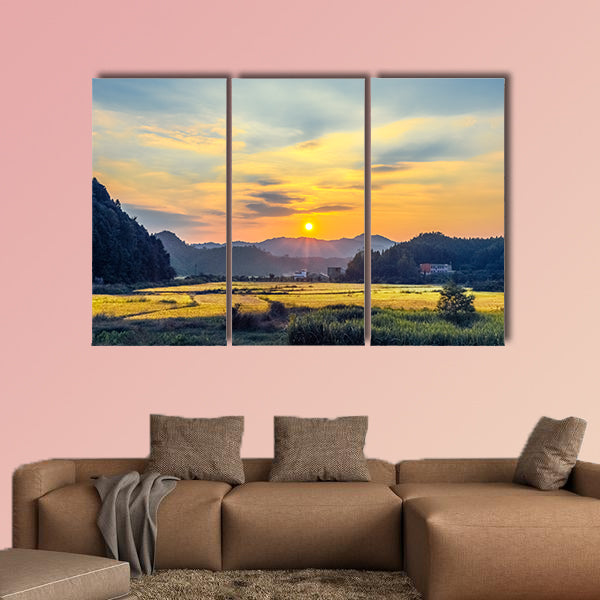 Sunset Multi panel canvas wall art