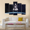 Space shuttle taking off on a mission. Multi Panel Canvas Wall Art