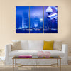 Surveillance Security Camera or CCTV over city Multi panel canvas wall art