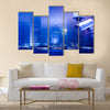 Surveillance Security Camera or CCTV over city Multi panel canvas wall art