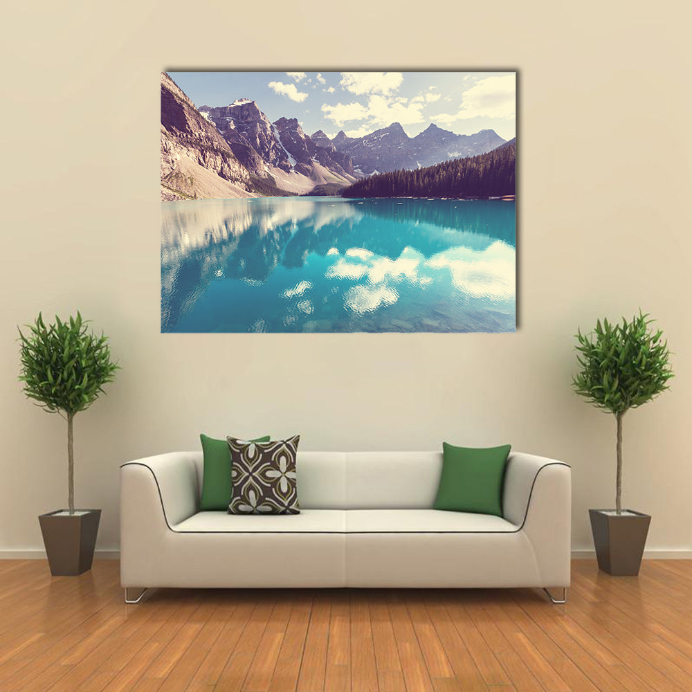 Beautiful Moraine lake in Banff National park, Canada multi panel canvas wall art
