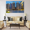 Skyline of Taichung city in Taiwan at night Multi panel canvas wall art