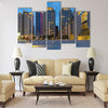 Skyline of Taichung city in Taiwan at night Multi panel canvas wall art