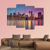 Manhattan at dusk, New York City multi panel canvas wall art