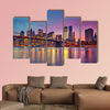 Manhattan at dusk, New York City multi panel canvas wall art