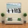 King Penguins In Icy Bay Multi Panel Canvas Wall Art