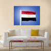 Flag of Egypt flying against a blue sky Multi panel canvas wall art