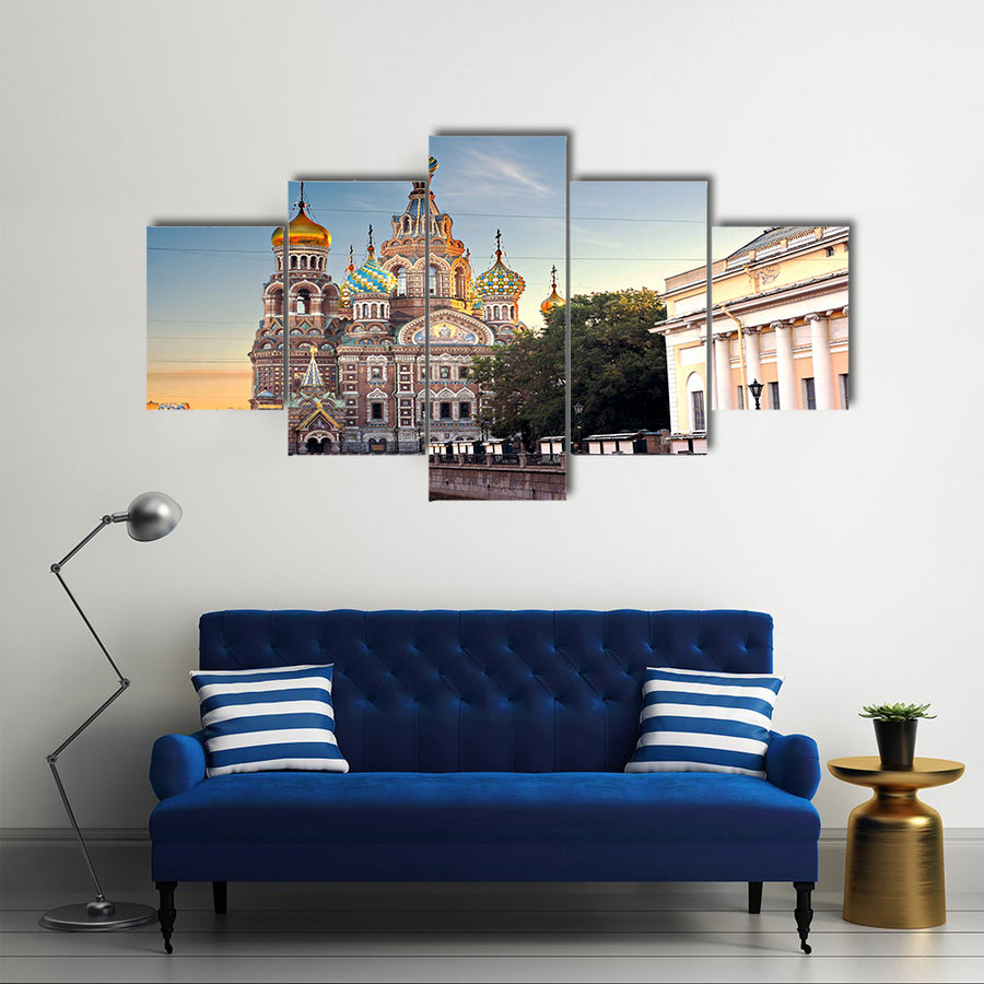 Beautiful Church Of Savior On Spilled Blood Russia,  Multi Panel Wall Art