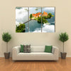 Aerial View Of The Old Castle, Trakai, Lithuania, Multi Panel Canvas Wall Art