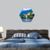 Beautiful Lago di Como, Italy hexagonal canvas wall art