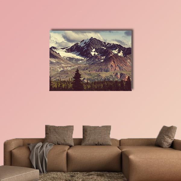 Mountains in Alaska multi panel canvas wall art