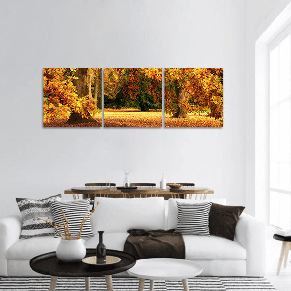 Tranquil autumn scenery panoramic canvas wall art