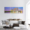 Singapore cityscapes at twilight panoramic canvas wall art