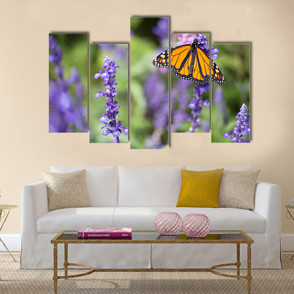 Butterfly - Monarch Multi Panel Canvas Wall Art