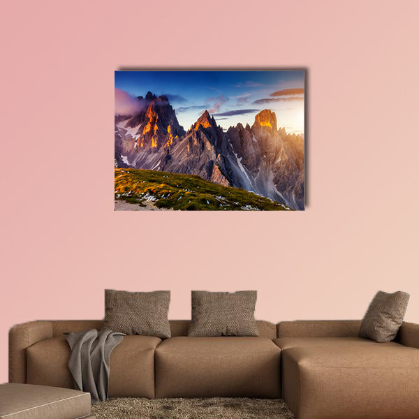 Great view of the top Cadini di Misurina range in National wall art