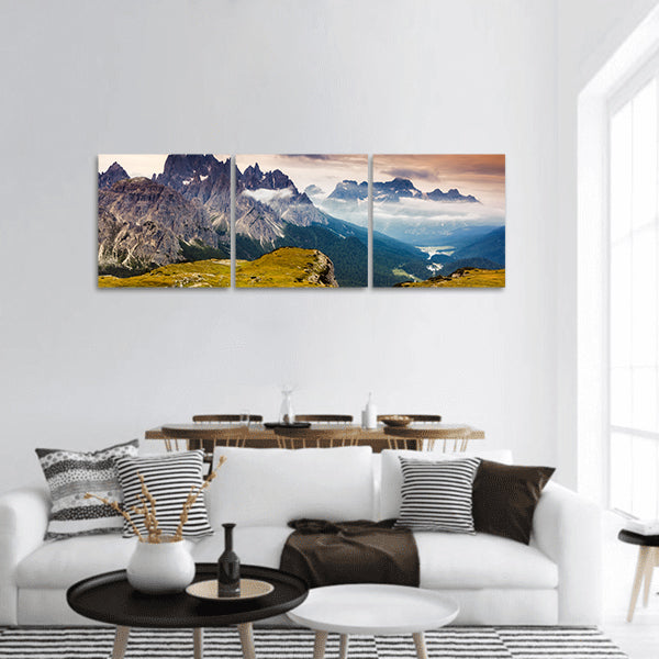 Cadini di Misurina in National Park Tre Cime di Lavaredo Panoramic Canvas Wall Art