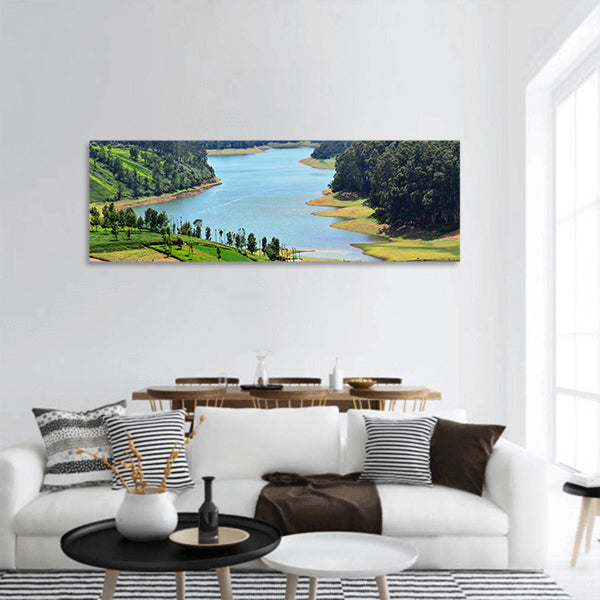 Beautiful Lake Panoramic Canvas Wall Art