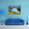 The most beautiful view of Beautiful lake Multi panel canvas wall art