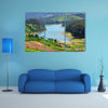 The most beautiful view of Beautiful lake Multi panel canvas wall art