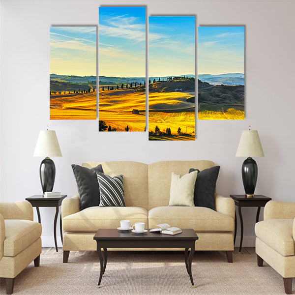 Tuscany, rural landscape. Countryside farm Multi Panel Canvas Wall Art