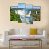 Iguazu Falls, on the border of Argentina, Brazil and Paraguay Multi panel canvas wall art