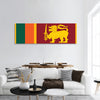 Flag of Sri Lanka panoramic canvas wall art