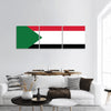 Sudan Flag for Independence Day panoramic canvas wall art