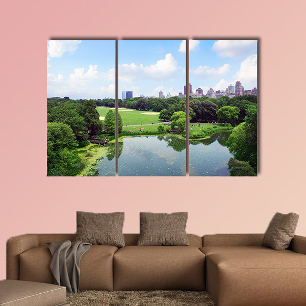 New York Central Park views from Belveder, United States multi panel canvas wall art