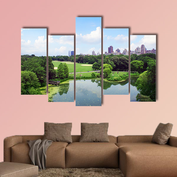New York Central Park views from Belveder, United States multi panel canvas wall art