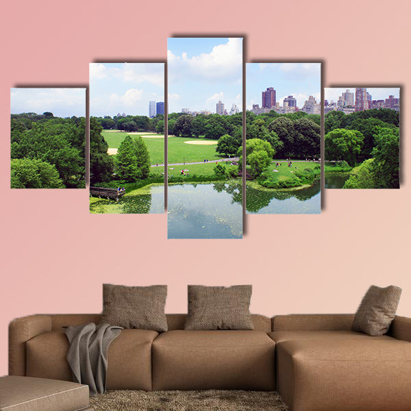 New York Central Park views from Belveder, United States multi panel canvas wall art