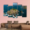 View of the Cavalli islands, Bay of Islands, New Zealand multi panel canvas wall art