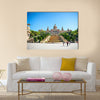 On Sunny Day with Clear Blue SkyExterior of Palau Nacional on Montjuic Hill in Barcelona, Spainmulti panel canvas wall art