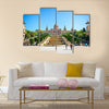 On Sunny Day with Clear Blue SkyExterior of Palau Nacional on Montjuic Hill in Barcelona, Spainmulti panel canvas wall art