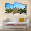 On Sunny Day with Clear Blue SkyExterior of Palau Nacional on Montjuic Hill in Barcelona, Spainmulti panel canvas wall art