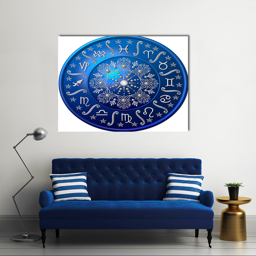 Blue Horoscope Multi Panel Canvas Wall Art