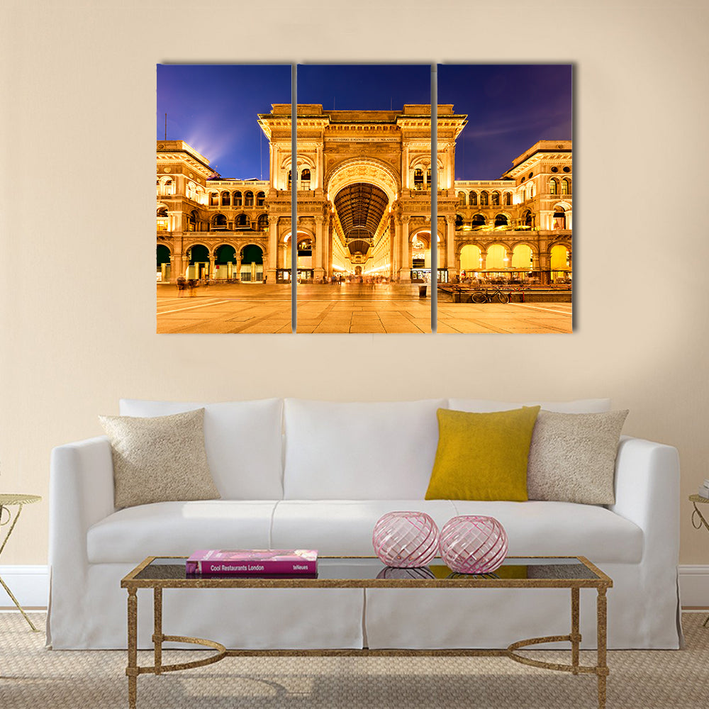 Beautiful Vittorio Emanuele II Gallery in, Italy multi panel canvas wall art