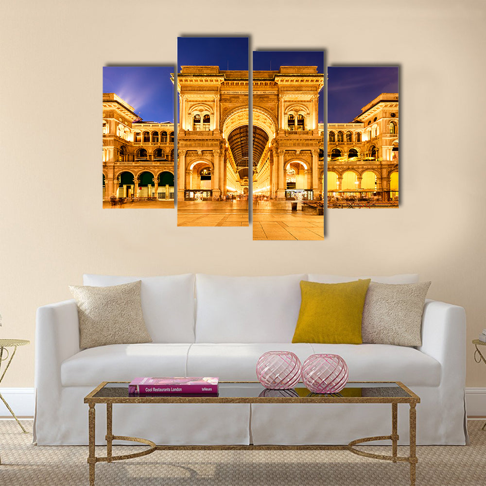 Beautiful Vittorio Emanuele II Gallery in, Italy multi panel canvas wall art