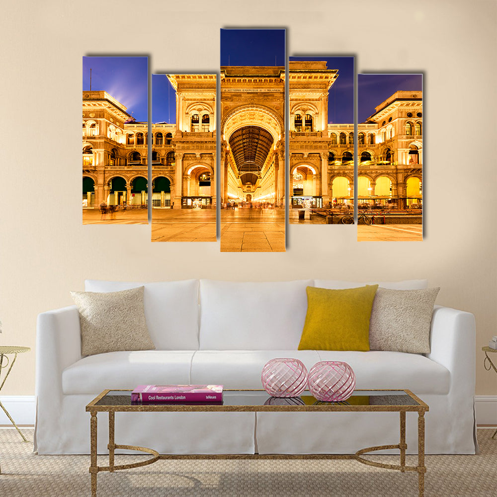 Beautiful Vittorio Emanuele II Gallery in, Italy multi panel canvas wall art
