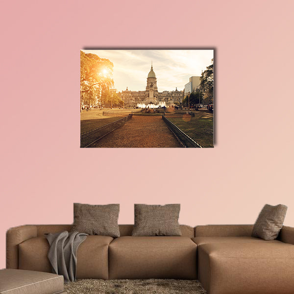 National Congress in Buenos Aires multi panel canvas wall art
