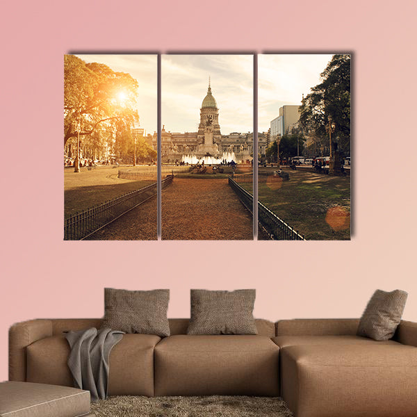 National Congress in Buenos Aires multi panel canvas wall art