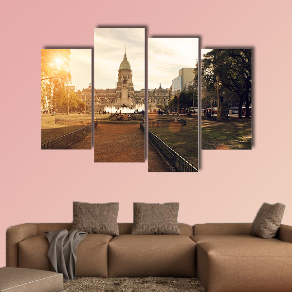 National Congress in Buenos Aires multi panel canvas wall art