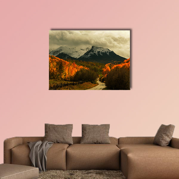 Autumn in Colorado Mountains multi panel canvas wall art