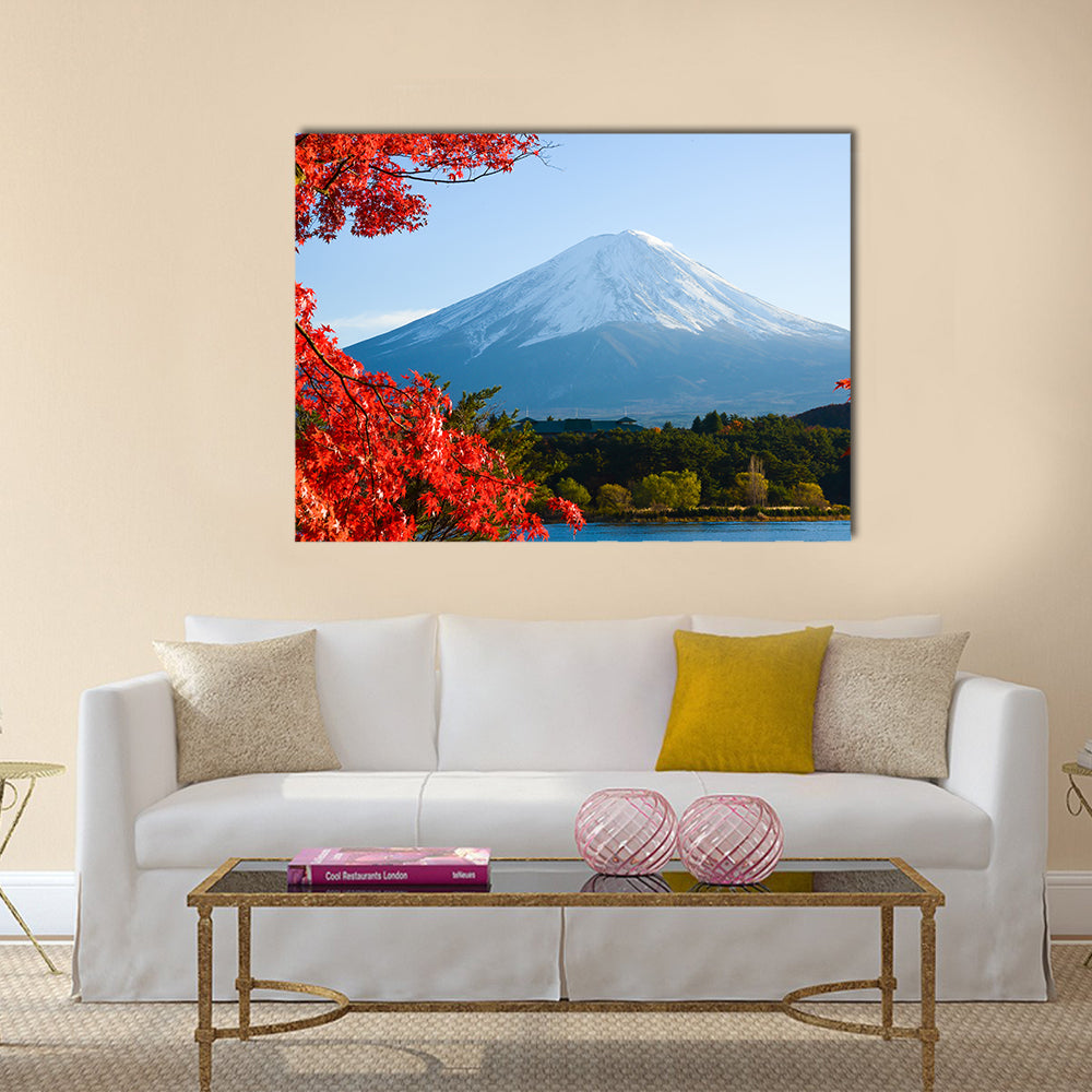 Mt.Fuji in autumn multi panel canvas wall art