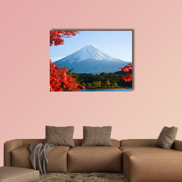 Mt.Fuji in autumn multi panel canvas wall art