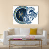 Illustration Of Zodiac Sign Pisces Multi Panel Canvas Wall Art