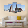 Christ Church, famous Lutheran church landmark in Windhoek, Namibia Multi panel canvas wall art