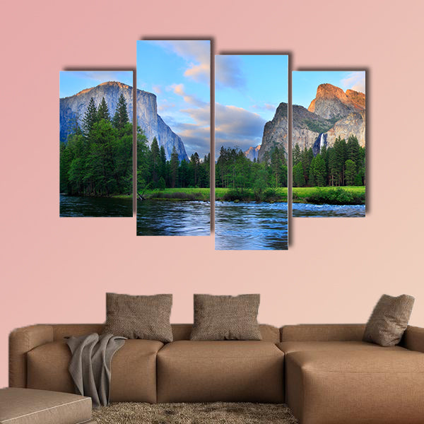 Panorama of the Yosemite Valley at the Merced River wall art