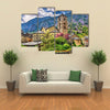 Sant Esteve church in Andorra Multi panel canvas wall art